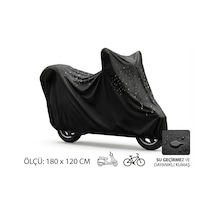 Ers Su Ve Toz Geçirmez Motosiklet Ve Scooter Koruma Brandası 180x120 Cm