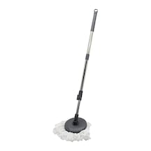 Eco 360 Derece Otomatik Mikrofiber Mop Yedek Seti Sap + Mop Bx40 000 Açık Krem