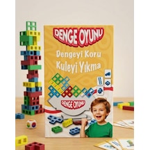 Denge Oyunu: Devrilmeden En Yükseğe Zeka Strateji Eğitici Eğlenceli Oyuncak Kutu Oyunu