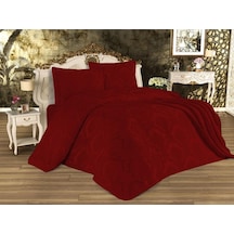 Busem Jakarlı Şönil Yatak Örtüsü Bordo (471343432) Bordo