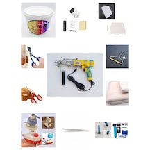 Ak-v Tufting Makinesi Full Set Sarı Ak-v - Mavi Tıraş Makinesi Set İçeriği Açıklama Kısmındadır