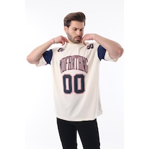 Madmext Ekru Baskılı Pamuklu Oversize Erkek T-shirt 7035 Ekru Madmext Ekru Baskılı Pamuklu Oversize Erkek T-shirt 7035 Ekru