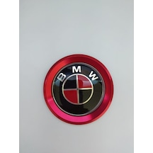 Bmw Direksiyon Logo Ve Çerçeve (Red-Black)