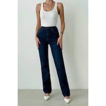 Lacarino 7817 Lady Xl Kadın Jean Pantolon Dark Blue