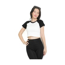 Tarzsokak Crop Yaka Patlı Reglan Kol Beyaz