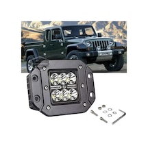 Gömme Tip Beyaz 6 Led Araç Motosiklet Off Road Led Lamba Delici Yayıcı Projektör 18w Metal Sis Arazi Çalışma Lambası 12v-24v 1 Adet 00 Şüscaroto Aksesuar