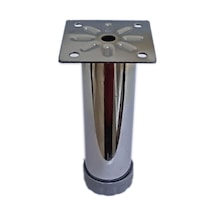 Cateksss 32 Lik Tablalı Ayarlı Ayak 10 Cm Krom Gri - 30 Lu Paket Gümüş