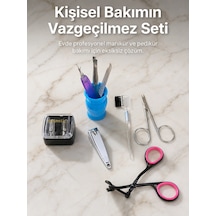 Taşınabilir Manikür Bakım Seti Günlük El Ayak Ve Kaş Bakım Kiti