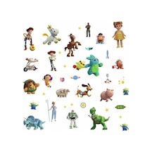 Rmk4008scs Toy Story 4 Soy Ve Yapıştır Duvar Çıkartması, Yeşil, Mavi, Sarı &