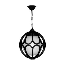 Zincirli Çiçek Dış Mekan Bahçe Aydınlatma Armatürü 1. Kalite Plastik Full Reyon Siyah