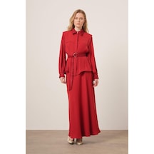 Ftz Women Kadın Piar Etekli Takım Bordo 31148 Bordo