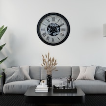 Black Atlas Series 60 Cm Çarklı Duvar Saati Çok Renkli