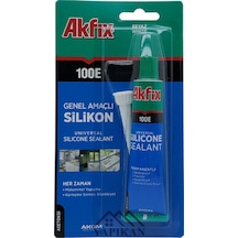 Akfix 100e Beyaz Silikon Yapıştırıcı Tüp Silikon 50 ML Akfix 100E Tüp Beyaz Akfix 100e Beyaz Silikon Yapıştırıcı Tüp Silikon 50 ML Akfix 100E Tüp Beyaz