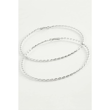 Burgulu Metal Halka Küpe 8-9-10 Cm Çok renkli