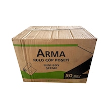 Arma Kimpack Beyaz Mini Boy 40 x 50 CM 20 L Çöp Torbası Poşeti 40 x 40'lı