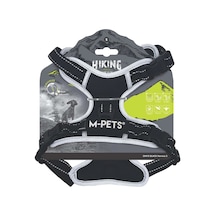 M-pets Hıkıng Reflektörlü Soft Sırt Tasması Black L Çok Renkli