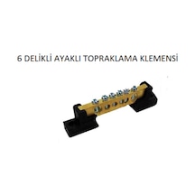 Klemens 6 Delikli Ayaklı Topraklama Klemensi