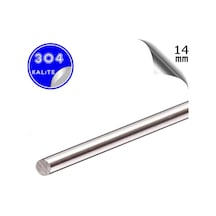Paslanmaz Çelik Ø14mm Çubuk Mil 304 Kalite 1 Metre