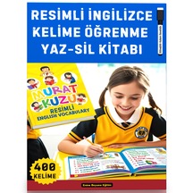 Resimli İngilizce Kelime Öğrenme Yaz-sil Kitabı 400 Temel Kelime