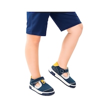 Kiko Kids Erkek Çocuk Günlük Ayakkabı Arz 2319 Petrol - Sarı
