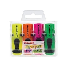 Edding 7 Mini Highlighter Fosforlu Işaretleme Kalemi 4 Renk Set