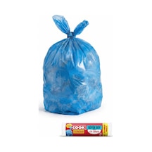 Cook Eko Çöp Torbası, Büyük Boy, 65 X 77 Cm, 20 Yaprak, Mavi