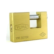 Hubrendy Çer Yuma Kayar Milli Pirinç Asma Kilit 79 Mm - Yeni Tip