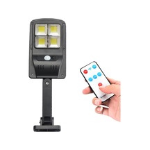 Dış Mekan Güneş Enerjili Duvar Lambası 10w, Akıllı Hareket Sensörlü, Uzaktan Kumandalı, Ip67 Su Geçirmez, Çırak/avlu Işığı - Küçük Boy 4 Yönlü Diğer Diğer