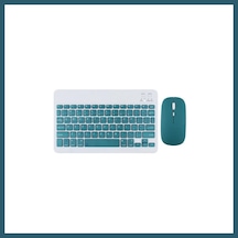 Bezos Kyb71 Kablosuz Türkçe Q Klavye Mouse Set - Koyu Yeşil Ob Diğer