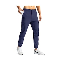 Erkek Doğa Yürüyüşü Golf Ultra Hafif Çok Amaçlı Cepli Kargo Pantolon 001 Lacivert