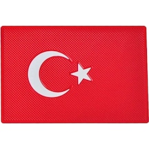 Türk Bayrağı Kaydırmaz Ped Oto Araç İçi Torpido Üstü Pad