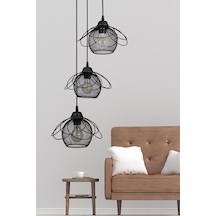 Begüsa Ares 3 Lü Avize Syah Siyah