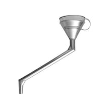 Galvaniz Dirsekli Huni 20 Cm