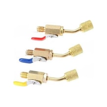 Pazly R410a Kompakt Top Valfi 1/4 Sae, 1/4 Sae Erkek, 3 Parça Hvac Adaptörleri, R134a, R12, R22, R502 - Guangdong Menşeli Kaliteli Metal Malzemeli