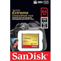 Sandisk Extreme Compact Flash SDCFXSB-064G-G46 64 GB CF Hafıza Kartı