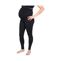 Bonbonetti Chocolate Baby & Kids Secret Moda Siyah Dikişsiz Soft Hamile Taytı