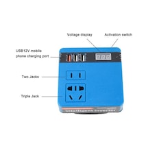 Dancemonkey 120w Taşınabilir Akıllı Şarj İnvertörü - 21v-220v Dönüştürücü, Çift Motorlu, Voltaj Göstergeli