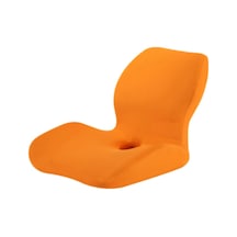 Suntek Bel Destek Yastığı Ergonomik Sandalye Sırt Yurt Oturma Turuncu Artış Turuncu