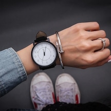 Siyah 1 Adet Moda Kol Saati Kadın Izle Bayanlar Kuvars Saatı Kadın Saat Kadın Saat Büyük Kadran Çok Renkli