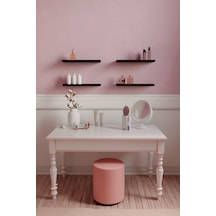Yankı-BYEG 30 cm 4lü Mat Siyah Mdf Duvar Rafı Çiçeklik