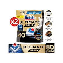 Finish Ultimate Plus Bulaşık Makinesi Kapsül 80 Adet Tablet 2 x 40'li