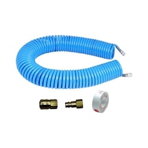 Poliüretan Spiral Hava Hortumu 5x8mm 7,5 Metre Qucik Setli