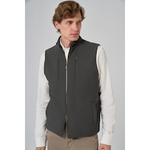 Morven Erkek Haki Polyamide Spor Gizli Cep Fermuarlı Yelek 26ks049001710 Haki