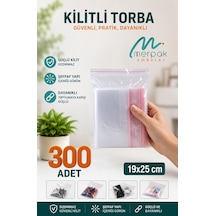 Kilitli Torba Kilitli Poşet 19X25 Cm 300 Adet