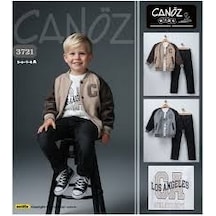 Can Öz Bebe Süet Ceketli Erkek 3 Lü Takım 5-8 Yaş -3721950 - Lacivert Lacivert