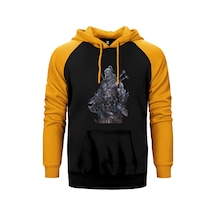 Diablo Iıı Reaper Of Souls Sarı Renk Reglan Kol Kapşonlu Sweatshirt Sarı