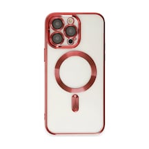Apple İphone 15 Pro Max Kılıf Kross Magneticsafe Kapak - Kırmızı Çok Renkli
