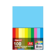 Bigpoint Renkli Fotokopi Kağıdı 80gr. A4 100 Yaprak / 10 Renk Diğer