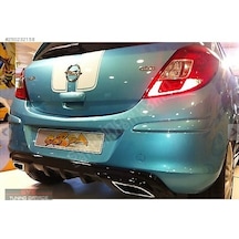 Opel (Plastik) Corsa D Egzoz Görünümlü Difüzör