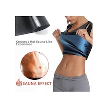 Kadın Sweet Sweat Termal Sauna Pro Atlet Sauna Etkili Siyah